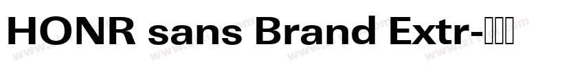 HONR sans Brand Extr字体转换